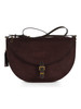 MARRONE | Borsa a spalla in ecosuede AGENI Medium