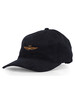 BLU SCURO | Cappello in velluto a costine con ricamo logo