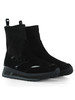 NERO | Socks sneakers slip on in pelle e tessuto LIU JO MAXI WONDER 104