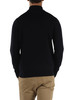 BLU SCURO | Maglia collo a zip in lana merino extrafine
