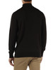 MARRONE | Maglia collo a zip in lana merino extrafine