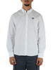 BIANCO | Camicia in cotone con ricamo logo