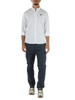 BIANCO | Camicia in cotone con ricamo logo
