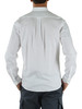 BIANCO | Camicia in cotone con ricamo logo