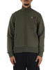 Militärgrün | Akademie-Sweatshirt mit Reißverschluss und Logodruck