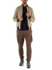 BEIGE | Regular Fit Sweatshirt mit Reißverschluss und Logo-Stickerei