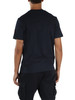 BLU SCURO | T-shirt regular fit in cotone con patch logo