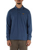HELLBLAU | Langarm-Poloshirt Regular Fit aus Piqué-Baumwolle