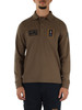 KAKI | Langarm-Poloshirt Regular Fit aus Baumwolle