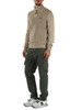 BEIGE | Maglia in cotone pesante con bottoni al collo