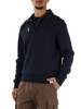 BLU | Felpa mezza zip Accademia con stampa logo