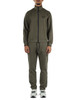 VERDE MILITARE | Tuta sportiva regular fit in misto viscosa