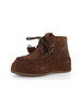 MARRONE | Stringata in suede LOLA01