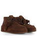MARRONE | Stringata in suede LOLA01