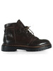 MARRONE | Scarponcino stringato in pelle