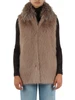 VERDE | Giubbotto in misto cotone con gilet interno in ecopelliccia