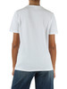 BIANCO | T-shirt oversize in cotone con placca logo
