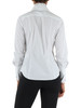 BIANCO | Camicia in cotone stretch con collo alto a punta