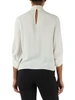 PANNA | Blusa in georgette con dettaglio effetto cravattino
