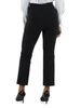 SCHWARZ | Essentials Trumpet-Hose aus doppelt Stretch-Crêpe