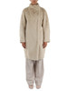 BEIGE | Cappotto tre quarti in ecopelliccia