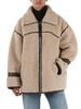 BEIGE | Giacca in tessuto Aspen effetto shearling CELOSIA