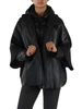 NERO | Giacca in pelle LAVINIA Tri-Seasons con giacca interna rimovibile