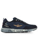 BLU | Sneakers in tessuto ed ecosuede con ricamo logo