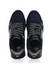 BLU | Sneakers in tessuto ed ecosuede con patch logo