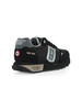 NERO | Sneakers in tessuto ed ecosuede con patch logo