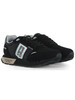 NERO | Sneakers in tessuto ed ecosuede con patch logo