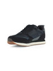 BLU | Sneakers in tessuto ed ecosuede con patch logo