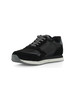 NERO | Sneakers in tessuto ed ecosuede con patch logo