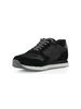 NERO | Sneakers in tessuto ed ecosuede con patch logo