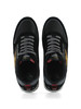 NERO | Sneakers in tessuto ed ecosuede con patch logo
