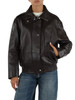 MARRONE | Giacca in pelle oversize