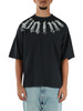 GRIGIO SCURO | T-shirt loose fit in cotone con scritta logo