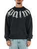 GRIGIO SCURO | Felpa loose fit in cotone garzato con scritta logo
