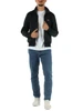 VERDE SCURO | Felpa regular fit con zip in tessuto jacquard