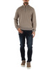 TORTORA | Halbzip-Pullover aus Baumwolle und reiner Wolle