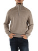 TORTORA | Halbzip-Pullover aus Baumwolle und reiner Wolle