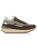 MARRONE | Sneakers in pelle e tessuto QWARK HYPE FUR