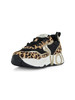 NERO | Sneakers in tessuto e pelle effetto cavallino CLUB105