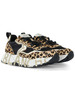 NERO | Sneakers in tessuto e pelle effetto cavallino CLUB105