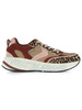 BEIGE | Sneakers in pelle e tessuto CLUB124