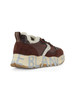 MARRONE | Sneakers in pelle e tessuto tecnico CLUB105 FUR