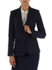 Dunkelblau | Essentials-Jacke aus doppelt stretchigem Krepp