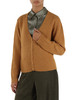 GIALLO SCURO | Cardigan in misto alpaca