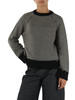 NERO | Maglia girocollo in misto lana, viscosa e cashmere