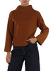 HELLBRAUN | Rollkragenpullover aus Schurwollmischung